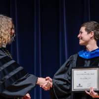 Provost Drake and Amanda Buday